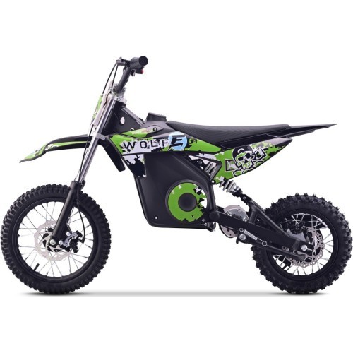 Elektriskais motocikls WOLF-E, zaļš