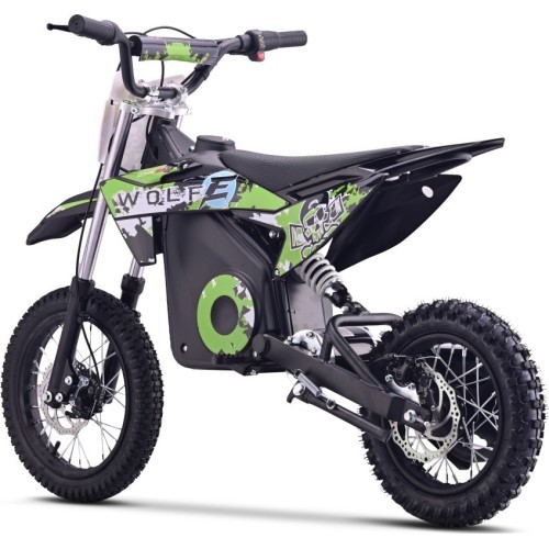 Elektriskais motocikls WOLF-E, zaļš