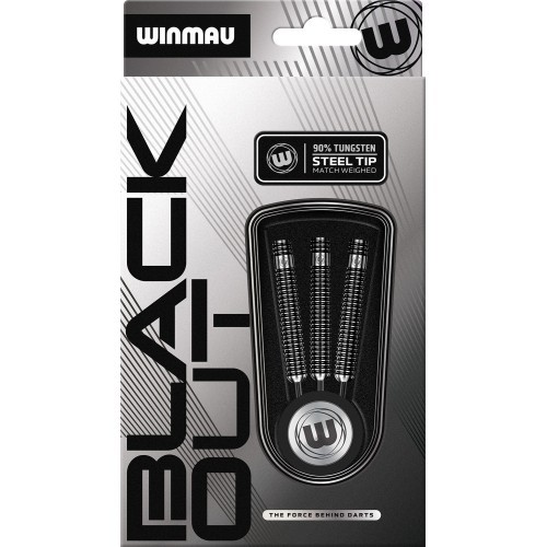 Winmau Blackout 1 tērauda gala šautriņas, 90% volframa