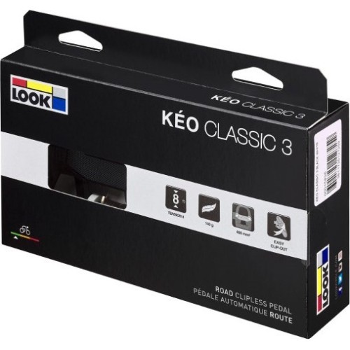 Педали Look Keo Classic 3, чёрно-белые
