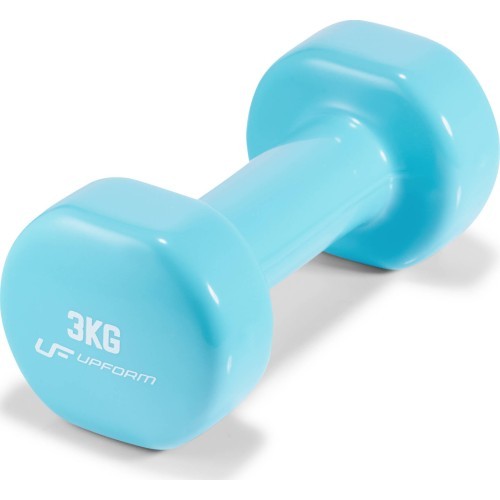 UpForm vinila fitnesa hanteļu komplekts ar statīvu, 12 kg