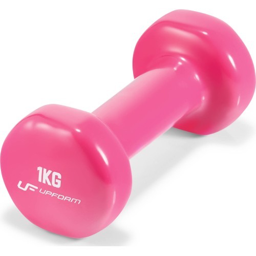 UpForm vinila fitnesa hanteļu komplekts ar statīvu, 12 kg