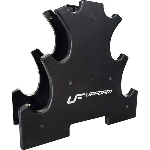 UpForm vinila fitnesa hanteļu komplekts ar statīvu, 12 kg