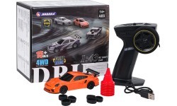 R/C Drift Car 1:43 Orange + Accessories