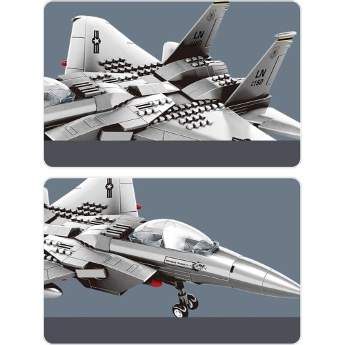 Fighter Building Blocks Set 223 pcs.