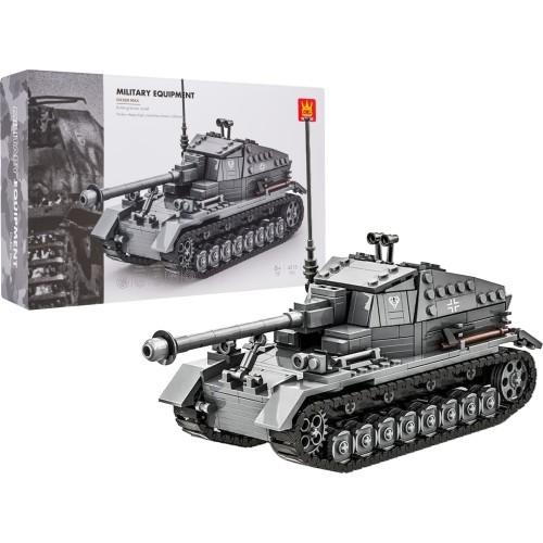 Gray Tank Building Blocks Set 632 pcs.