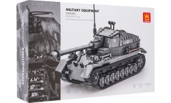 Серый конструктор из блоков, 632 шт.