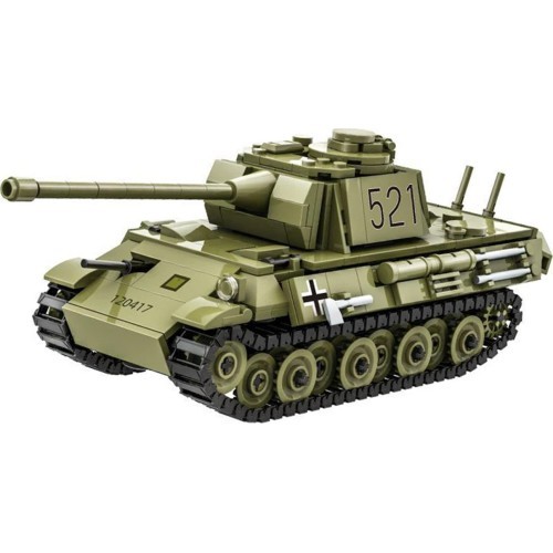 Konstruktors Zaļā tanks, 638 detaļas
