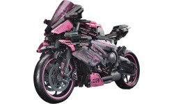 Motociklista konstruktors, rozā, 2066 detaļas