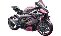 Motociklista konstruktors, rozā, 2066 detaļas