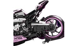 Motorcycle Racer Building Blocks Set Pink 2066pcs.
