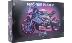 Motorcycle Racer Building Blocks Set Pink 2066pcs.