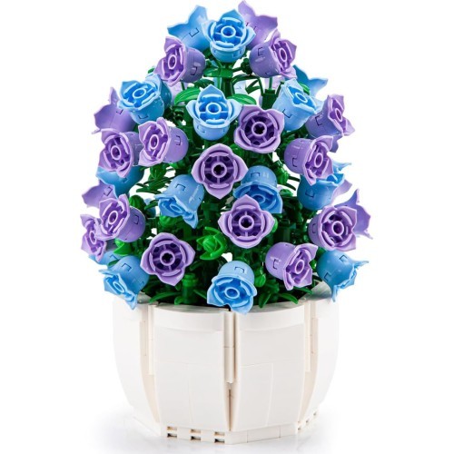 Purple Flowers Building Blocks Set 570pcs.