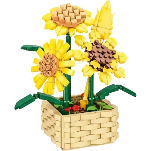 Flowers Sunflowers Blocks Set 550pcs.