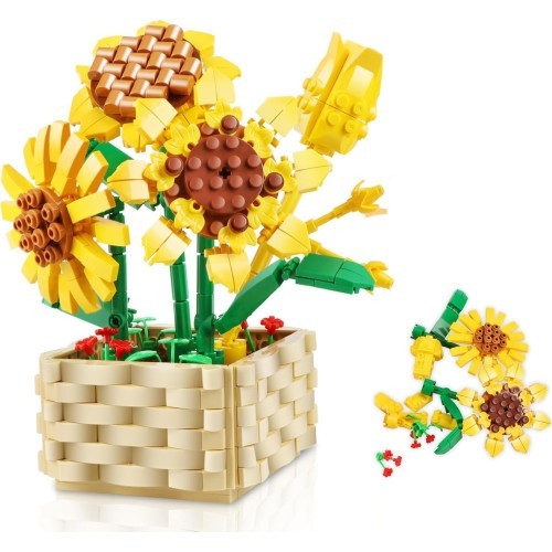 Flowers Sunflowers Blocks Set 550pcs.