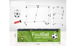 Liels 2-in-1 futbola vārtu komplekts ar piederumiem