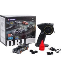 R/C Drift Car 1:43 Green + Accessories