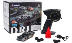 Tālvadības drifta automašīna 1:43 ar piederumiem, zaļa
