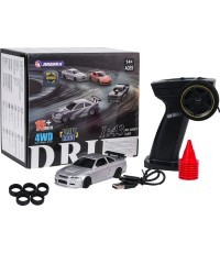 R/V driftausanas automašīna 1:43 balta + piederumi