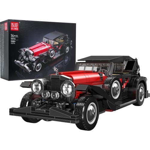 Retro Vehicle Red Building Blocks Set 1308pcs.