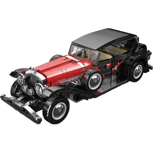 Retro Vehicle Red Building Blocks Set 1308pcs.