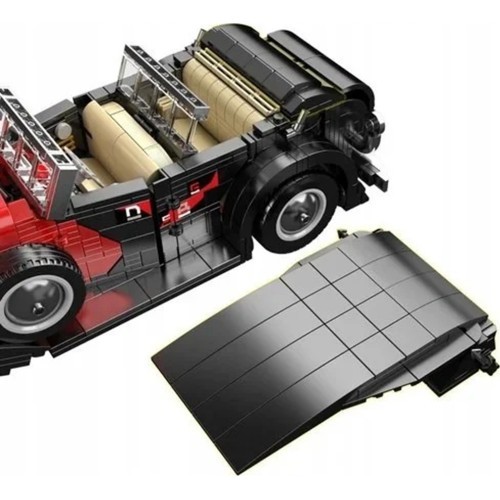 Retro Vehicle Red Building Blocks Set 1308pcs.