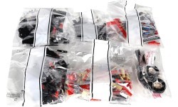 Retro Vehicle Red Building Blocks Set 1308pcs.