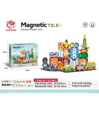 Magnetic City Bricks Set 31el.