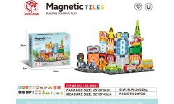 Magnetic City Bricks Set 31el.