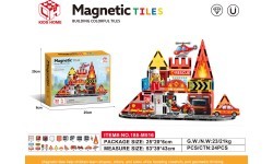 Fire Brigade Magnetic Bricks Set 32el.