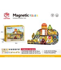 Set of Construction Site Magnetic Bricks 41el.
