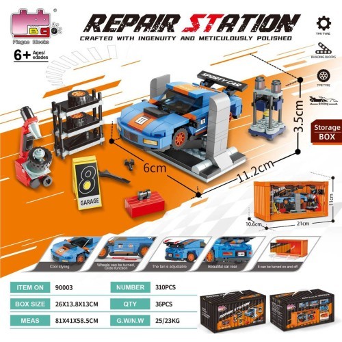 Конструктор Workshop, 310 дет.