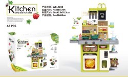 Kitchen Kitchenette with Light and Sound Function 63 pcs. Green
