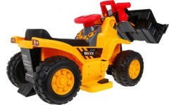 Elektriskais buldozers ar ķiveri bērniem