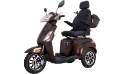 Elektrický tříkolový vozík inSPORTline Zorica Deluxe (součást sady) - Brown