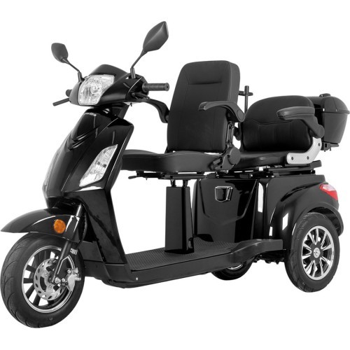 Two-Person Three-Wheel Electric Scooter inSPORTline Zorica Duo - Black
