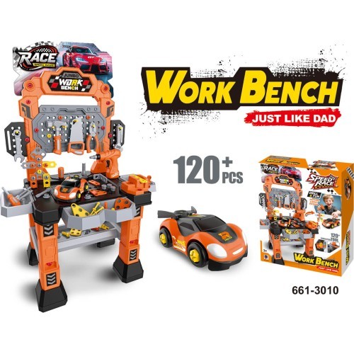Orange Workshop 120el. + Disassembling Car
