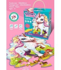 Jigsaw Puzzle Set 45el. Unicorn