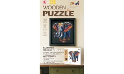 Wooden Jigsaw Puzzle Set 179el. Elephant