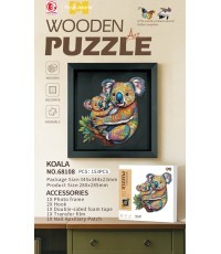 Wooden Jigsaw Puzzle Set 153el. Koala