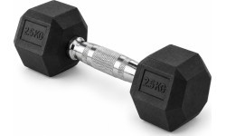 HEX PRO Rubber Dumbbell - 2,5 kg