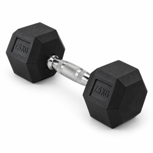 Gumijota hantele FiTKER® HEX PRO - 7,5 kg