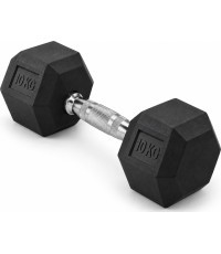 Гантель обрезиненная FiTKER® HEX PRO - 10 kg