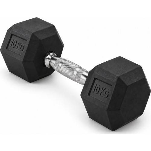 Gumijota hantele FiTKER® HEX PRO - 10 kg
