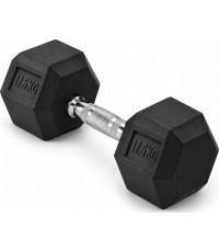 FiTKER® HEX PRO Rubber Dumbbell - 17,5 kg