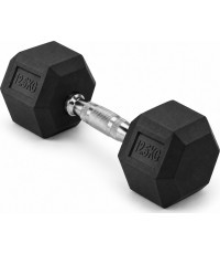Gumijota hantele HEX PRO - 12.5 kg