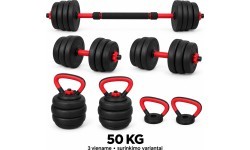 Разборная FiTKER® гантель, штанга и гиря, набор 3 в 1 - 50kg
