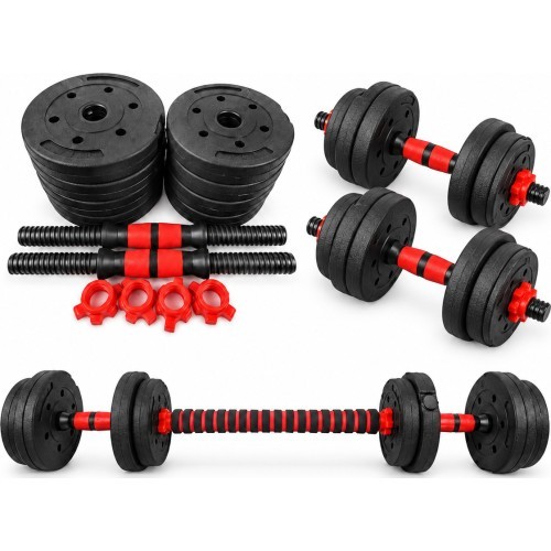 Набор 2-в-1: разборная гантель и штанга FiTKER® - 15 kg