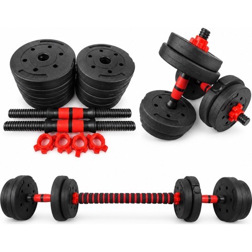 Adjustable Dumbbell & Barbell 2-in-1 Set - 20 kg