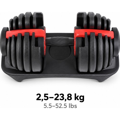 Regulējama svara hantele - 2,5–23,8 kg